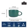 10 Strawberry Street Wazee Matte 4.75"/22 oz Oversized Mug, Set of 6, Emerald Green view 2