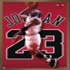 Trends International Michael Jordan - Jersey Wall Poster, 22.375" x 34", Bronze Framed Version view 1