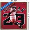Trends International Michael Jordan - Jersey Wall Poster, 22.375" x 34", Bronze Framed Version view 3