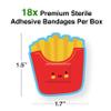 GAMAGO French Fries Bandages Bamboo Chopsticks Set - 4 Pairs of Adorably Cute Reusable Chop-Sticks - Easy Grip, Lightweight, Durable, 9.25 Inches view 2