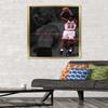 Trends International Michael Jordan - Can't Accept Not Trying Wall Poster, 22.375" x 34", Gold Framed Version view 2