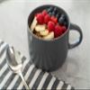 10 Strawberry Street Wazee Matte 4.75"/22 oz Oversized Mug, Set of 6, Charcoal Gray view 4