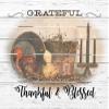 Rustic Pallet Art Grateful, Thankful & Blessed Wooden Wall Hanging, 9"X12" Decorative Plaque view 1