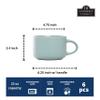 10 Strawberry Street Wazee Matte 4.75"/22 oz Oversized Mug, Set of 6, Mineral Blue view 2