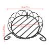 YUEYOULII Bonsai Base Vase Base Round Iron Flower Pot Base Mobile Flower Pot Tray Flower Stand Potted Ornaments Black (Color : 1PCS) view 2