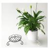 YUEYOULII Bonsai Base Vase Base Round Iron Flower Pot Base Mobile Flower Pot Tray Flower Stand Potted Ornaments Black (Color : 1PCS) view 4