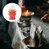 Cabilock Lotus-Shaped Kerosene Lamp for Worship Oil Light Adornment Lightweight Buddha Temple Decoration Sacred Atmosphere for Ceremonies and Meditation view 2
