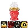 Cabilock Lotus-Shaped Kerosene Lamp for Worship Oil Light Adornment Lightweight Buddha Temple Decoration Sacred Atmosphere for Ceremonies and Meditation view 4