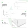 Cabilock Desktop Bookshelf Organizer Simple Iron Book Rack for Home Office Space-saving Desktop Bookcase Storage for Books Magazines Easy to Use No Installation Needed Elegant view 2