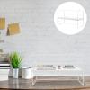 Cabilock Desktop Bookshelf Organizer Simple Iron Book Rack for Home Office Space-saving Desktop Bookcase Storage for Books Magazines Easy to Use No Installation Needed Elegant view 4
