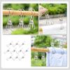 10pcs Stainless Steel Windproof Quilt Clips Clothes Fixing Clamps for Blankets Towels Pants High Elasticity Smooth Edges Secure Grip up view 3