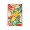 Demdaco + ArtLifting Original Art Floral Stripes Stoneware Small Tray view 1