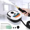 Hapyvergo 2500W Handheld Steam Cleaner, Pressurized Steam Cleaning Machine with 3 Brush Heads, 20s Heat Up, 1L Tank, Multipurpose Mini Portable Steamer for Tile, Grout, Furniture, Kitchen, Car, Home view 1