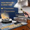 Hapyvergo 2500W Handheld Steam Cleaner, Pressurized Steam Cleaning Machine with 3 Brush Heads, 20s Heat Up, 1L Tank, Multipurpose Mini Portable Steamer for Tile, Grout, Furniture, Kitchen, Car, Home view 4