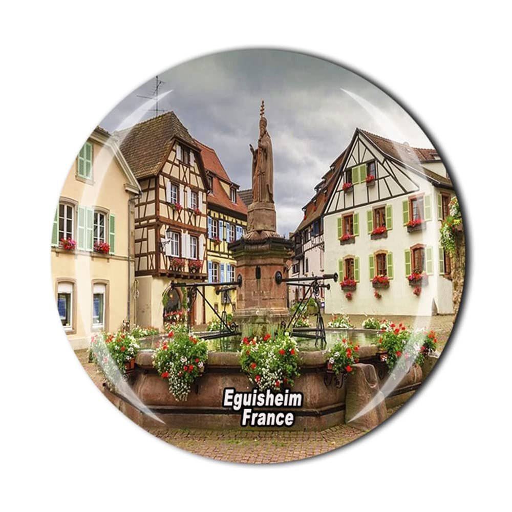 Eguisheim France Fridge Magnet Travel Souvenir Crystal Refrigerator Magnetic Sticker Collection