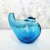 DECRZPB Coloured Glaze Handmade Glass Vase Blue Bird Figurine Blown Glass Paperweights Birthday Gift Table Ornaments Home Decor view 1