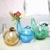 DECRZPB Coloured Glaze Handmade Glass Vase Blue Bird Figurine Blown Glass Paperweights Birthday Gift Table Ornaments Home Decor view 2