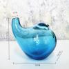 DECRZPB Coloured Glaze Handmade Glass Vase Blue Bird Figurine Blown Glass Paperweights Birthday Gift Table Ornaments Home Decor view 3