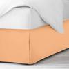 100% Cotton 600 Thread Count Dust Ruffled Classic Tailored Styling Pleated Bed Skirt, 1 Piece Box Pleated Bed Skirt 12" Drop Length (Queen Size, Orange) view 3