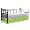 100% Cotton 600 Thread Count Daybed Skirt, 1 Piece Daybed Skirt Dust Ruffle Split Corners with 12" Drop Day Bed Skirts Three Side Coverage (Twin Size, Sage) view 1