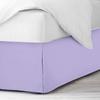 100% Cotton 600 Thread Count Dust Ruffled Classic Tailored Styling Pleated Bed Skirt, 1 Piece Box Pleated Bed Skirt 12" Drop Length (Full Size, Lavender) view 3