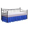 100% Cotton 600 Thread Count Daybed Skirt, 1 Piece Daybed Skirt Dust Ruffle Split Corners with 12" Drop Day Bed Skirts Three Side Coverage (Twin Size, Royal Blue) view 1