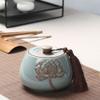 13cm Chinese Ceramic Tea Caddy Tea Sealed Storage Jar Decoration Kung Fu Tea Ceremony view 2