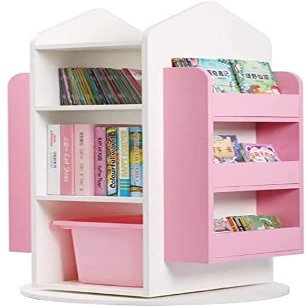360 Rotation BookshelfMulti-Layer Bookcase Shelf Storage Suitable for Living Room Bedroom Home Office Bookshelves