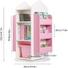 360 Rotation BookshelfMulti-Layer Bookcase Shelf Storage Suitable for Living Room Bedroom Home Office Bookshelves view 3