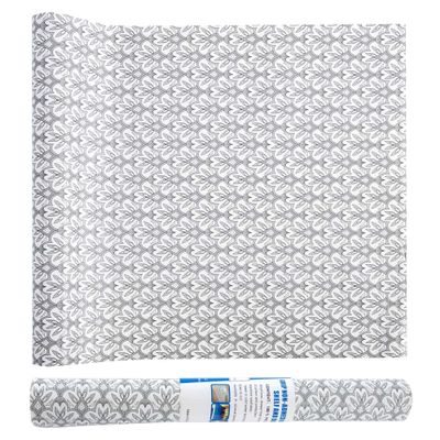 18" W x 96" L Floral Drawer and Shelf Liner for Cabinets, Non-Adhesive Strong Grip Non-Slip Flower Shelf Cabinet Kitchen Shelf Liners for Kitchen Cabinets