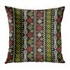 Shenywell Throw Pillow Decor Square 18x18 Inch Tribal Art Boho Style Dark Red Black White Easter Rustic Decorative Cushion Cover Printed Pillowcase Cover Home Sofa Living Room view 1