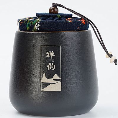 10cm Ceramics Tea Jar Containers Travel Tea Storage Box Portable Tea Caddy Spice Canister