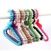 LUMoony 2Pcs Fashion Plastic Pearl Bow Clothes Clothing Hanger Hangers for Kids Children Pet Dog Faux Pearl Bow Clothes Hangers Plastic Pearl Beaded Bow Clothes Dress Coat Hanger view 2