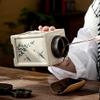 15cm Retro Hand Painted Pattern Ceramic Tea Jar Storage Tea Caddy Household Teaware view 4