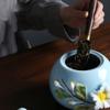 11.4cm Flower Decoration Ceramic Tea Tins Craft Tea Caddy Table Teaware Tea Jars view 3