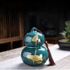 15.5cm Ceramic Gourd Shape Tea Caddy Tea Ceremony Spices Storage Box Chinese Storage Jar view 2