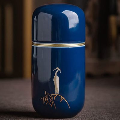 10cm Ceramic Tea CaddyTravel Tea Storage Box Vintage Jar Tea Storage Containers