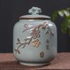 14.5cm Ceramic Sealed Tea Box Storage Tank Portable Tea Storage Tea Caddy Tea Jar view 2