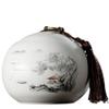 13cm Ceramic Tea Caddy Portable Sealed Travel Tea Jar Candy Coffee Storage Spice Container view 1