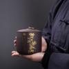 10.2cm Tea Caddy Puer Tea Storage Box Tea Jar Candy Container Purple Clay Storage Box view 2