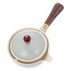1pc Ceramic Teapot Side Handle Heat Resistant Kitchen Kettle Elegant Design for Home Brewing Smooth Surface Teaware for Tea Lovers view 1
