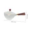 1pc Ceramic Teapot Side Handle Heat Resistant Kitchen Kettle Elegant Design for Home Brewing Smooth Surface Teaware for Tea Lovers view 2