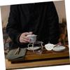 1pc Ceramic Teapot Side Handle Heat Resistant Kitchen Kettle Elegant Design for Home Brewing Smooth Surface Teaware for Tea Lovers view 3