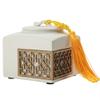 12.2cm Ceramic Tea Caddy Puer Seal Storage Jar Portable Travel Coffee Canister Tea Box view 1