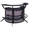 Coaster Home Furnishings - Dallas - 3-Piece Acrylic and Glass Home Bar Cabinet - Curved, Freestanding, Glass Shelves, Stemware Rack, Bottle Wine Rack - Contemporary - Dining Room - Black - 182135-S3 view 1