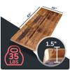 HEIRLOUM Reclaimed Wood Table Top - Rustic Recycled Wooden Piece Perfect for Signs, Counters, Kitchens, Dining and Coffee Table Tops (Straight Plank Table Top, 30" x 42") view 2