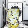 Aouker Merdes 19.7 Waterproof Foldable Laundry Hamper, Dirty Clothes Laundry Basket, Linen Bin Storage Organizer for Toy Collection (Flower) view 2