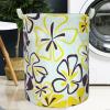 Aouker Merdes 19.7 Waterproof Foldable Laundry Hamper, Dirty Clothes Laundry Basket, Linen Bin Storage Organizer for Toy Collection (Flower) view 3