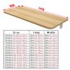 AGYHAM Folding Wooden Table Wall-Mounted Workbench Deciduous Table, Small Space Wall-Mounted Computer Desk Study Table Desk (Size : 50x30cm/19.68x11.81in) view 4