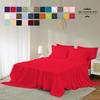 Full Size 4-Piece Sheet Set 600 Thread Count Premium Soft Combed Cotton Bed Sheets fits up to 7-9 inch Deep Pocket (Solid, Red) view 2
